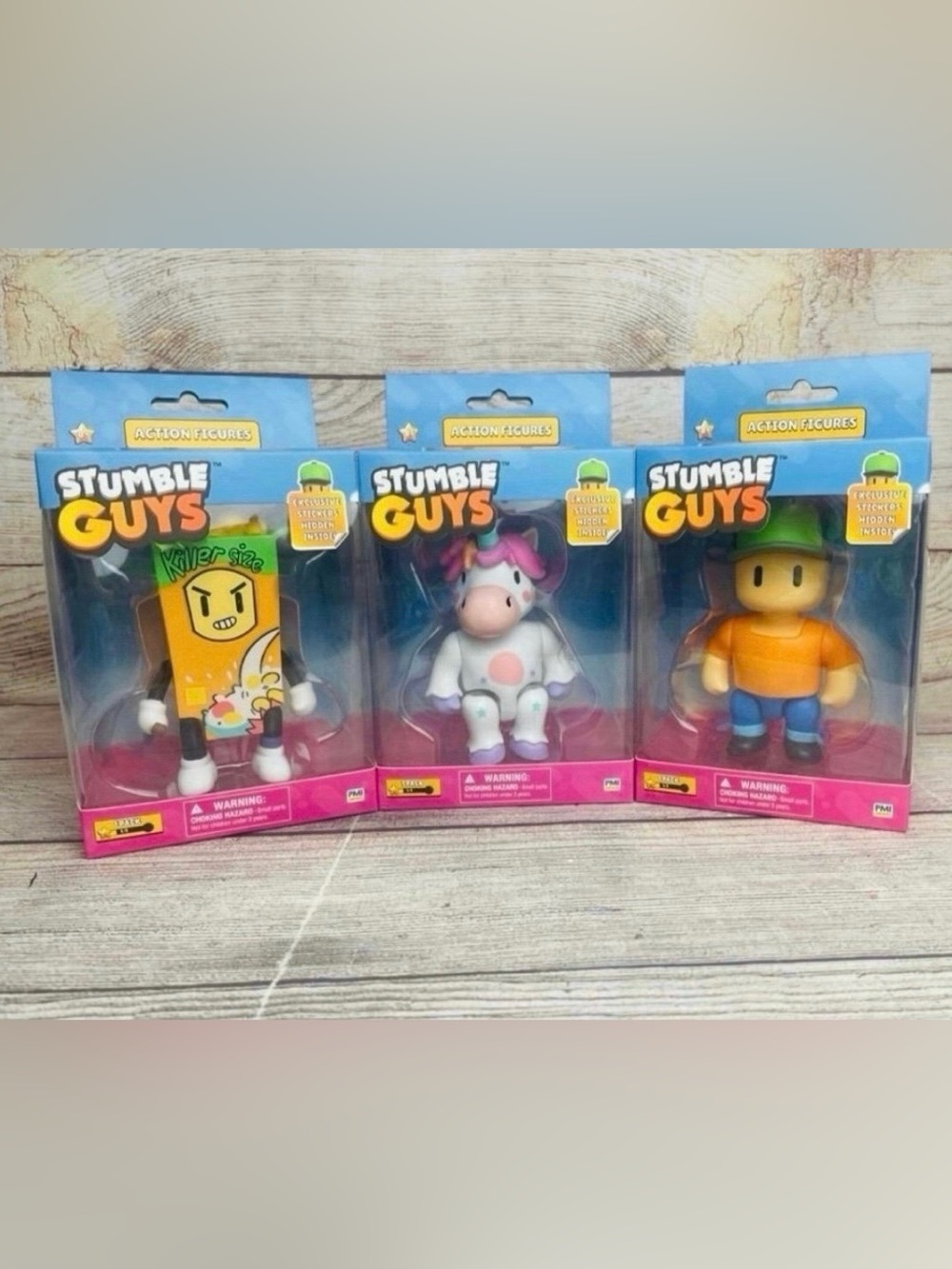 Stumble Guys Bundle Computer Game UNICORN Cereal Killer Mr Stumble 4.5” Toy